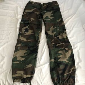 Army Surplus Camo Low Rise Pants
